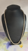 925 Sterling Silver Wide Rope Chain 24 Inch - 3