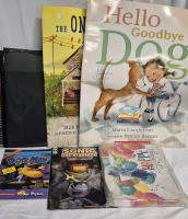 Children's Book Lot - Sonic, Dog Man, Notebook, Large Books+