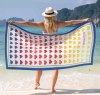 New Brighton Beach Towel with Ombre Hearts 60 by 30"