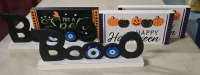 5 New | Halloween Decor Table Top Signs | " Booo" & " I Put A Spell On You" & " Happy Halloween"