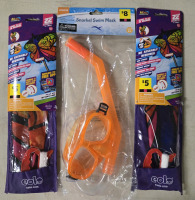 New | Beach Fun Lot! Includes 2 Pop Up Butterfly Kites & Junior Snorkle Swim Mask