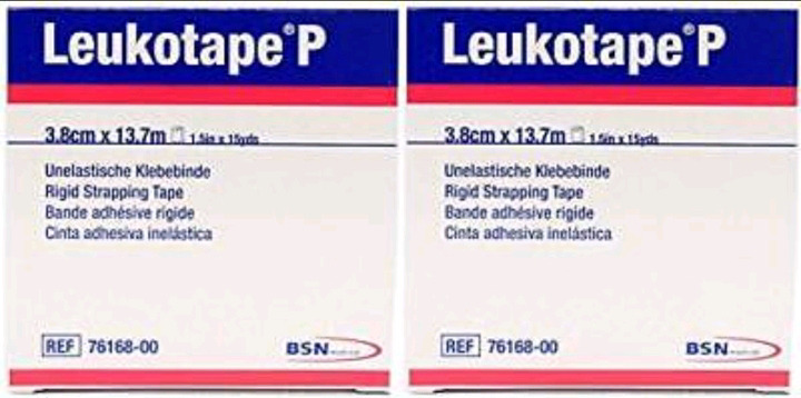 2 New | Leukotape Medical Ridgid Strapping Tape Rolls | 1.5" x 15Yds