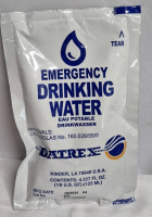 New Emergency Drinking Water 125mL & Food Ration 756g Packs & 5 Lightsticks