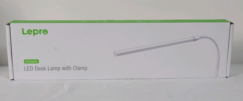 New - Lepro LED Desk Lamp with Clamp, LED Clip on Light, Dimmable Reading Light with 3 Color Modes 10 Brightness .