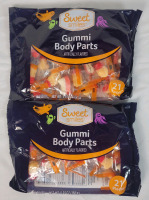 2 New Packs Sweet Smiles Gummi Body Parts . 21 Pcs. Per Pack , Best Before 08/16/2025