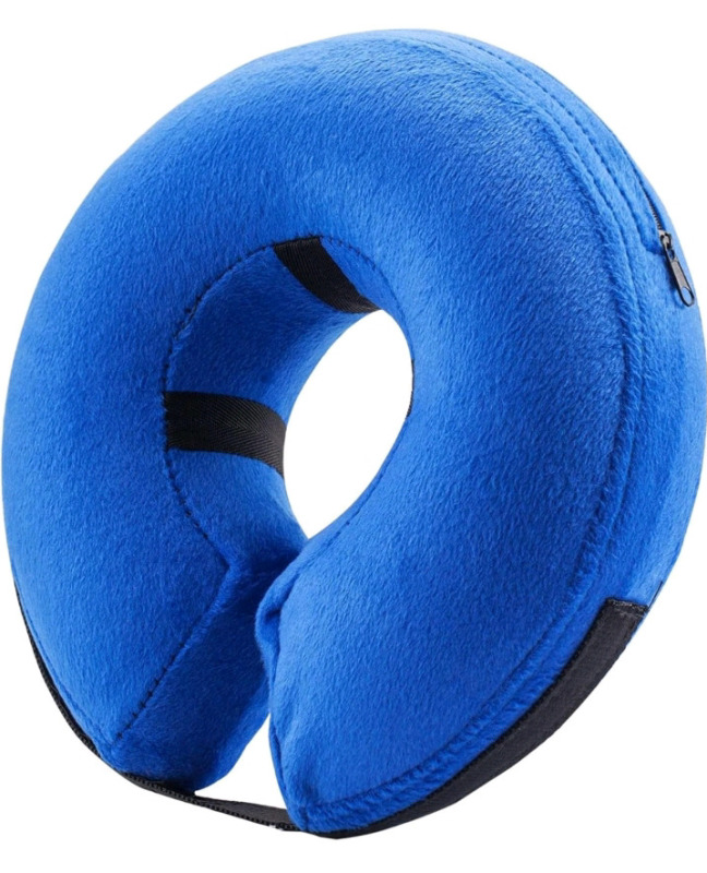 New | Benchmate Protective Inflatable Donut Collar for Dogs and Cats | Size M: 9" - 12"