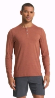 New Men's Performance Henley Top sz Small