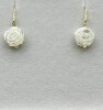 Sterling Silver White Shell Dangling Drop Earrings, Retail $250.00. - 2