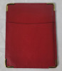 Vintage ROLEX Red Leather Wallet Credit Card / Document Holder . Measures 4.5"&times;3.5" - 2