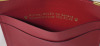 Vintage ROLEX Red Leather Wallet Credit Card / Document Holder . Measures 4.5"&times;3.5" - 3