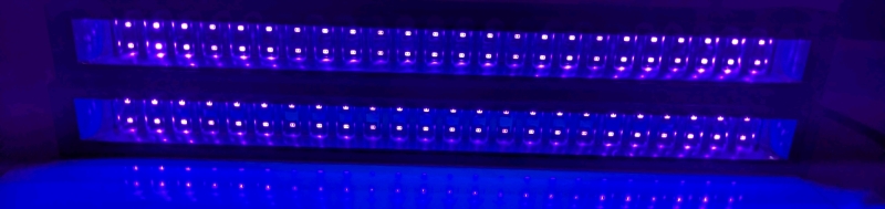 2 (Two) 30W Black Light Bars with Power Cords & Switches - Tested for Power | 16.5" Long ea