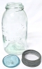Green Glass Beaver Above 8 Mason Jar, O-Keefe Toronto Seltzer Bottle + 8 Additional Vintage Jars - 5