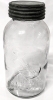 Green Glass Beaver Above 8 Mason Jar, O-Keefe Toronto Seltzer Bottle + 8 Additional Vintage Jars - 6