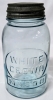 Green Glass Beaver Above 8 Mason Jar, O-Keefe Toronto Seltzer Bottle + 8 Additional Vintage Jars - 14