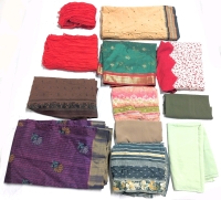 Assorted Shawls, Lightweight Scarves & Gorgeous Unhemmed Fabric | Up to 42" x 150" Long