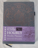 New - Legend Planner PRO Hourly Schedule Edition - Undated Deluxe Weekly & Daily Organizer w/Time Slots. Time Management Appointment Book Journal for Work & Personal Life, A4 Size Hardcover