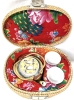 Rare Vintage Chinese Dragon Tea Set with Teapot + 2 Cups in Gorgeous Padded Locking Whicker Basket & Inoxpran Whistling Kettle - 2