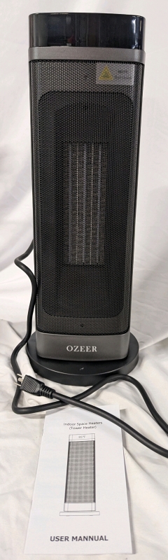 New Ozeer Tower Space Heater. 1500w. 20.5" tall.