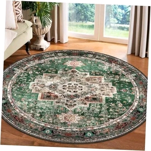 New Circular Area Rug 70.5"- Anti- slip Bottom Retails Over $100