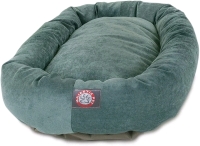 New Majestic Pet 32" Azure Micro-Velvet Bagel Dog Bed Retails for $113