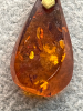 Vintage Seahorse In Amber Resin Pendant Amber Necklace Both With Chains - 6