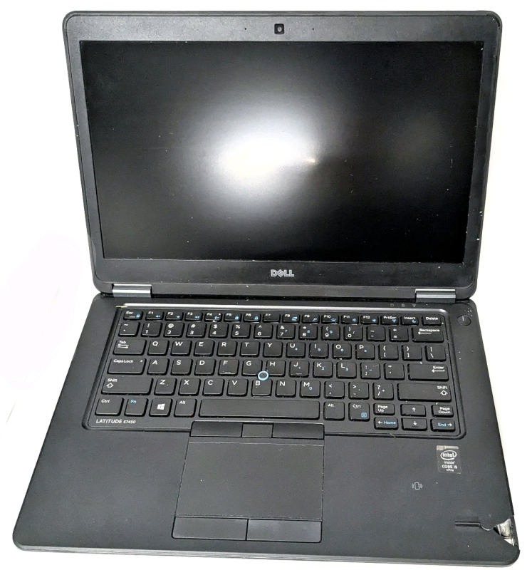 [As-Is for Parts] DELL Latitude E7450 14" Intel Core j5-5300U without Cords, Memory or HDD