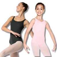 2 New SoDanca Dance Leotards | Sizes 2-4/00 LT Pink (SL07) & 4/S 01-Black (SK124) | Over $100 Retail Value!