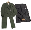 New FRENCH CROWN Suit Jacket & Pants, Branded Wood Hanger and Suit Bag | See Desc. For Sizing