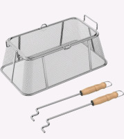 New | AJinTeby Stainless Steel Fire Pit Screen and Poker