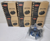 6 New - AOSafety AO 5-Star Respirator Half Mask Face Masks , Model # 50640 . Mask Only , Filters Not Included