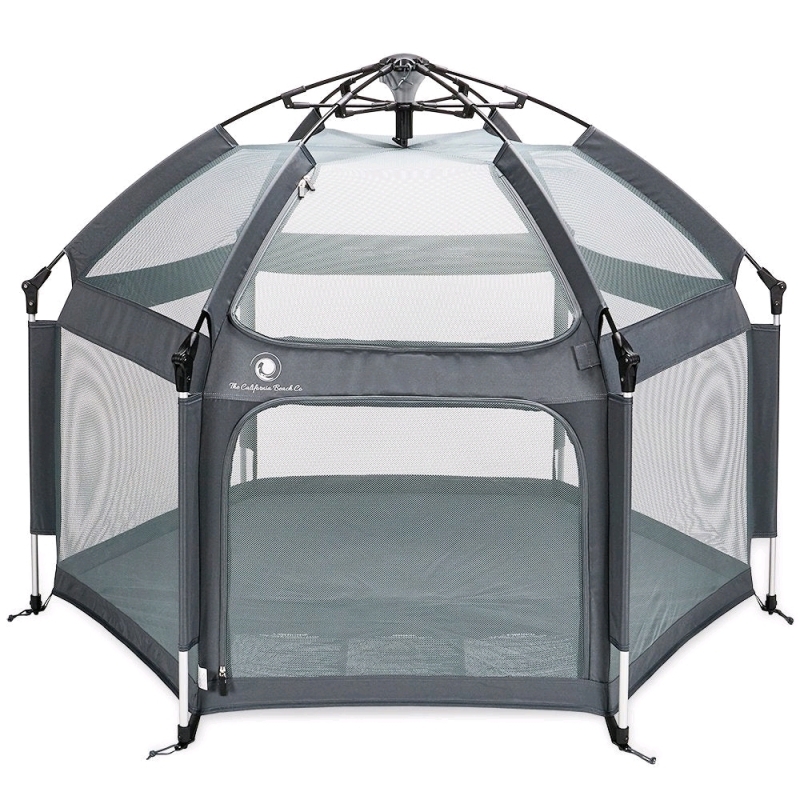 New California Beach Pop & Go Playpen. 59" W x 48" H. Retails for $100+