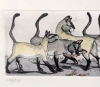 Signed Gorgeous Framed Enid Groves "Tall Tails" Limited Edition 280/350 Print | 31.25" x 11.75" - 2