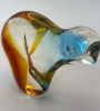 Stunning Art Glass Polar Bear Blue & Amber Approximately 5 x 6 Inches - 3