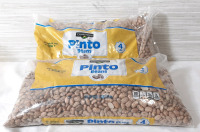 2 New Bags of Pinto Beans - 1.81kg (4lbs) - Small Puncture on One Bag, But No Spilled Contents