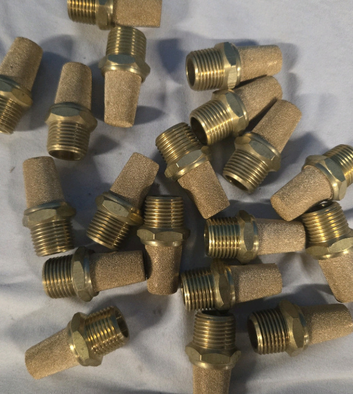 15+ New Pneumatic Brass Silencers | Measuring 2" Long