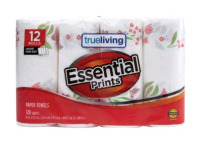 New | Essential Prints Paper Towels - 12 Rolls 128 Sheets