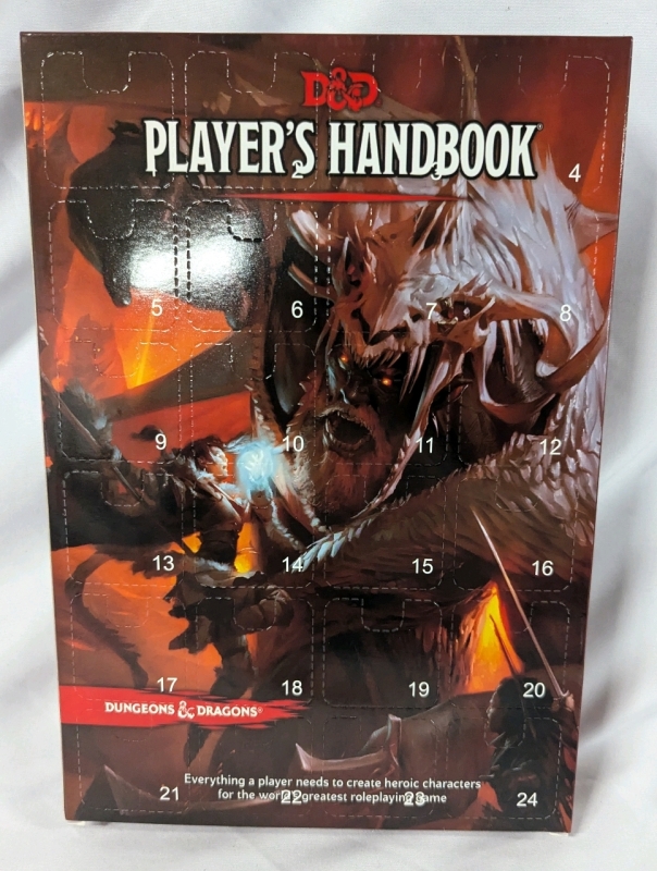 New D&D Miniature Figure Advent Calendar. Not a Player's Handbook.