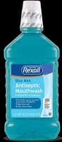 New | Rexall 1.5L Mouthwash- Blue Mint Antiseptic