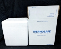 New SONOCO ThermoSafe E22 Insulated Foam Shipper with Outer Box | Inside 8" x 6" x 8", Exterior: 14.8" x 12.8" x 16.3"