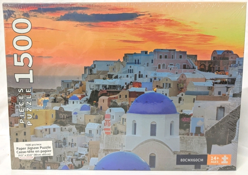 New Mediterranean Sea Scenery 1,500 Piece Paper Jigsaw Puzzle | 31.5" x 23.6" Finished Size