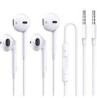 2 New Pairs Of Stereo Headphones W/ 3.5mm Standard Headphone Jack