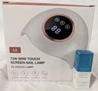 New Open Box Ladymisty 72W Mini Touch Screen Nail Lamp & New Colourscience Sunforgettable Total Protection Color Balm (Pink Sky, 9 Grams)