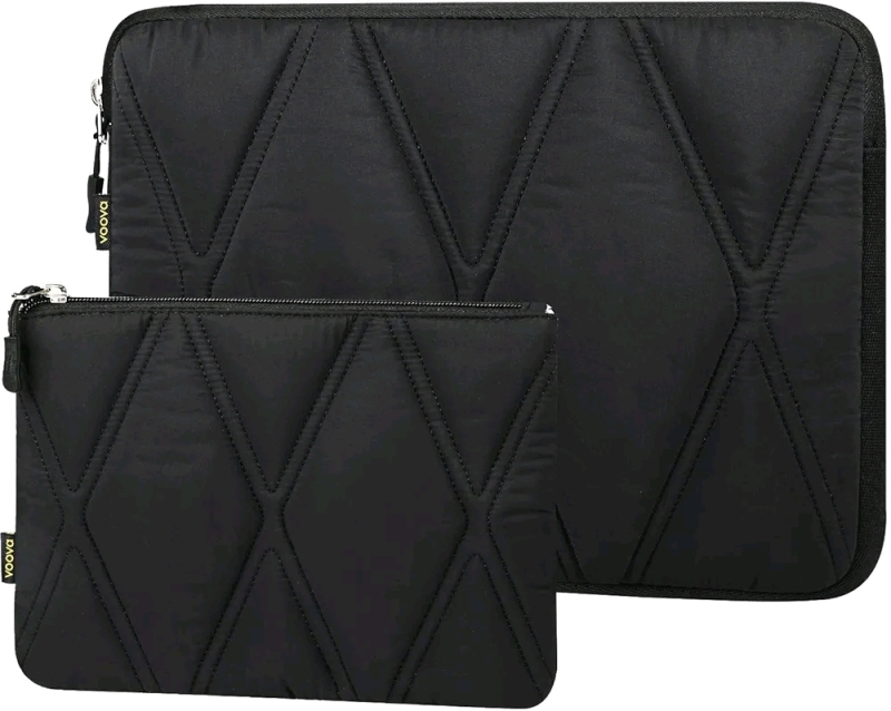 New Voova Puffy Laptop Sleeve 14" Wide. with Accessories Pouch