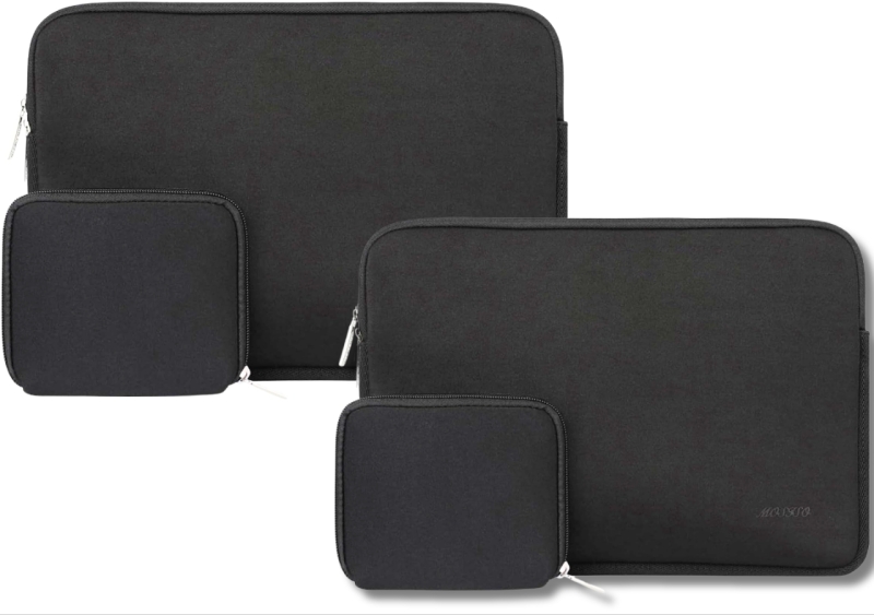 2 New MOSISO Neoprene Laptop Sleeves with Matching Accessories Cases | 13.5" x 9.5" & 5.5" x 5" | Over $50 Retail Value