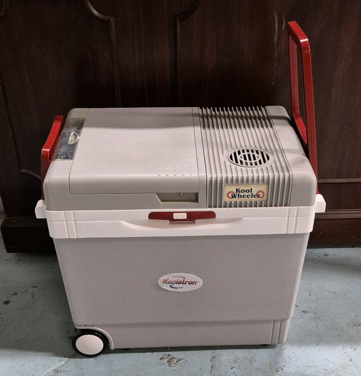 Koolatron Electric Cooler on Wheels - Tested and Working - Car Power Adapter Cord