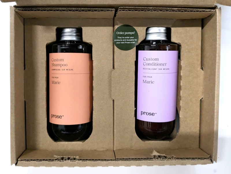 New PROSE "Custom" Shampoo & Conditioner for "Marie" | 250ml ea | Over $70 Retail Value!