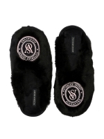 New Victoria's Secret sz Medium Closed-Toe Faux Fur Slippers