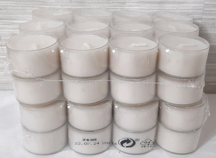 2 New Packs of 24 Small Tea Light Candles (1&frac12;" in Diameter), Totalling 48 Candles