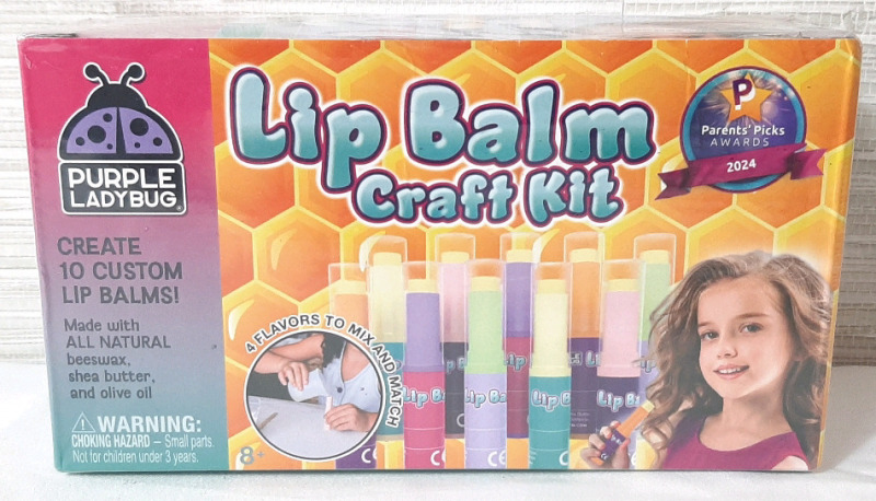 New Purple Ladybug Lip Balm Craft Kit