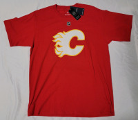 New w/Tags - NHL Calgary Flames Johnny Gaudreau #13 T-Shirt . Made by Fanatics . Size Large